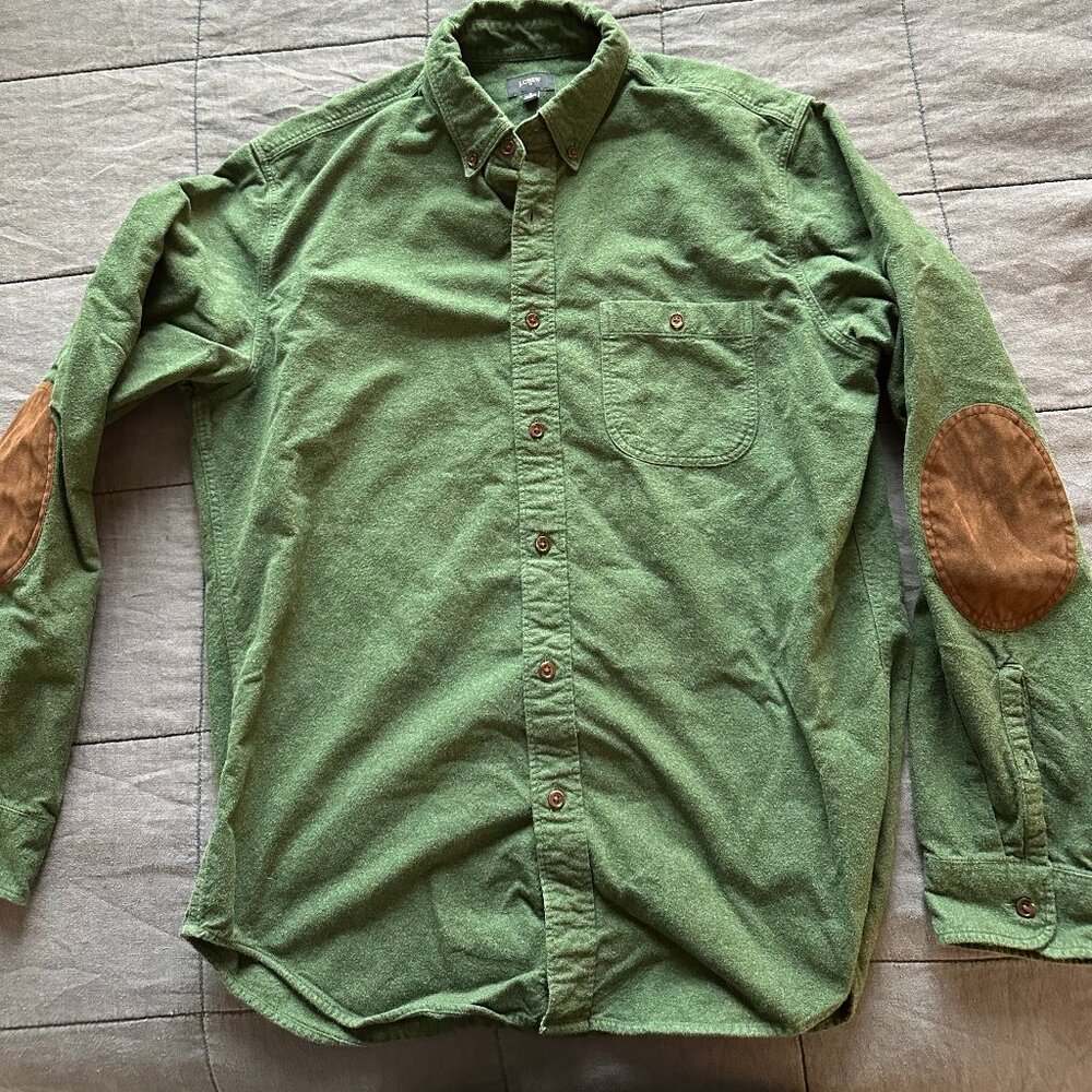 Jcrew factory green flannel
